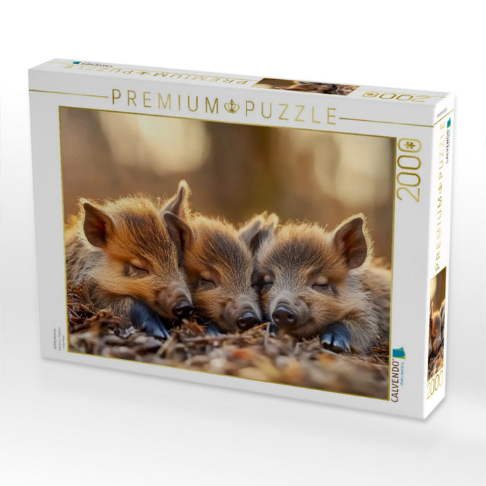 Wildschweine - CALVENDO Foto-Puzzle'