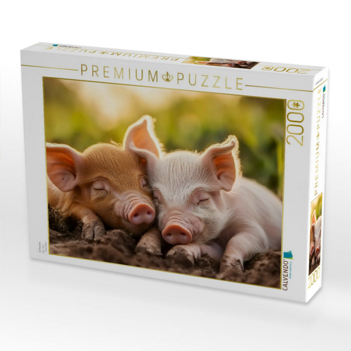 Schweine - CALVENDO Foto-Puzzle'