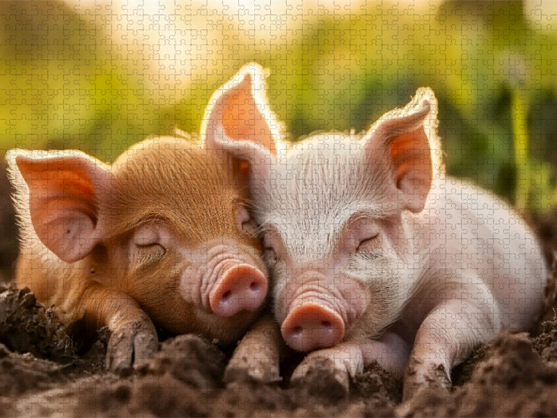 Schweine - CALVENDO Foto-Puzzle'