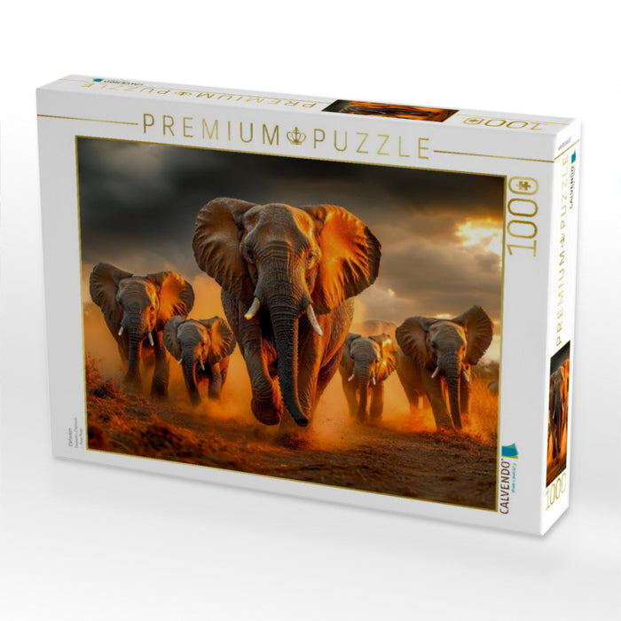 Elefanten - CALVENDO Foto-Puzzle'