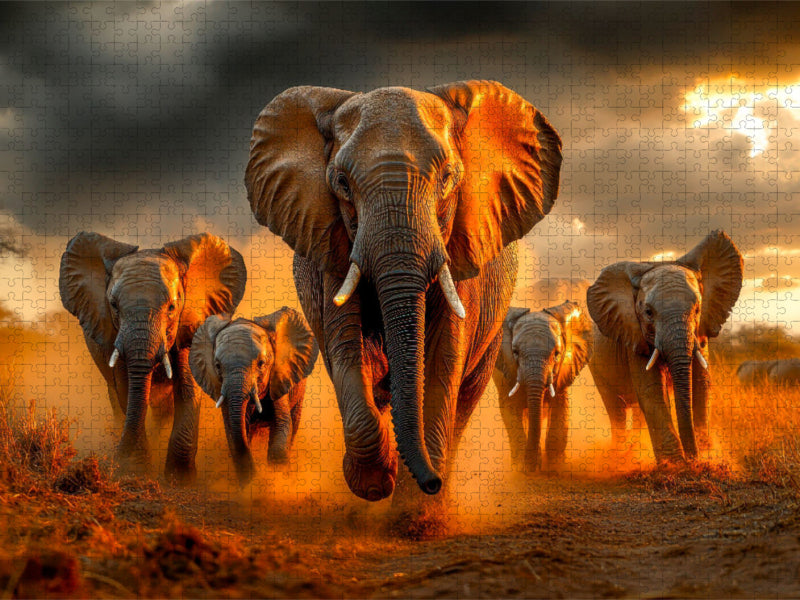 Elefanten - CALVENDO Foto-Puzzle'