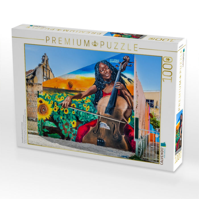 Sonnenblumenkonzert in Curaçao - CALVENDO Foto-Puzzle'