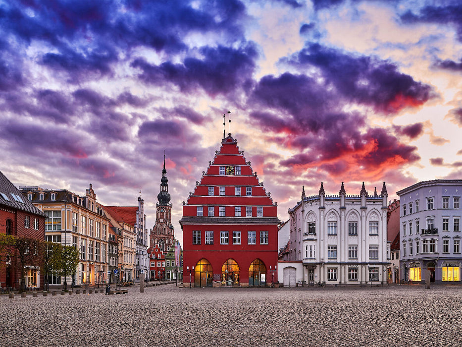 Historische Pracht in Greifswald - CALVENDO Foto-Puzzle'