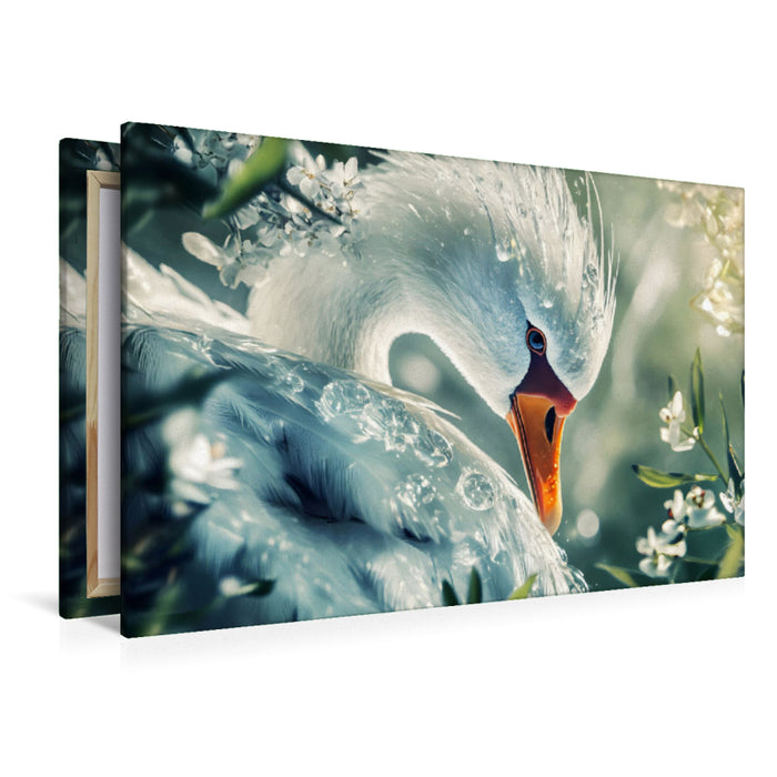 Premium Textil-Leinwand Ein Motiv aus dem Kalender "Tierische Balance"