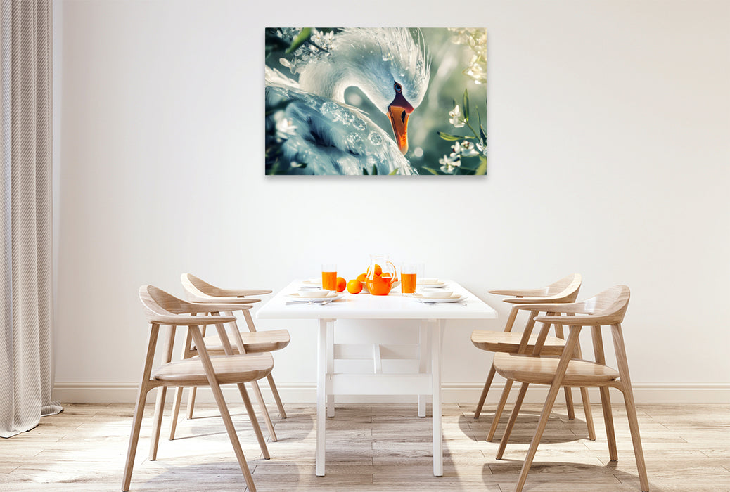 Premium Textil-Leinwand Ein Motiv aus dem Kalender "Tierische Balance"