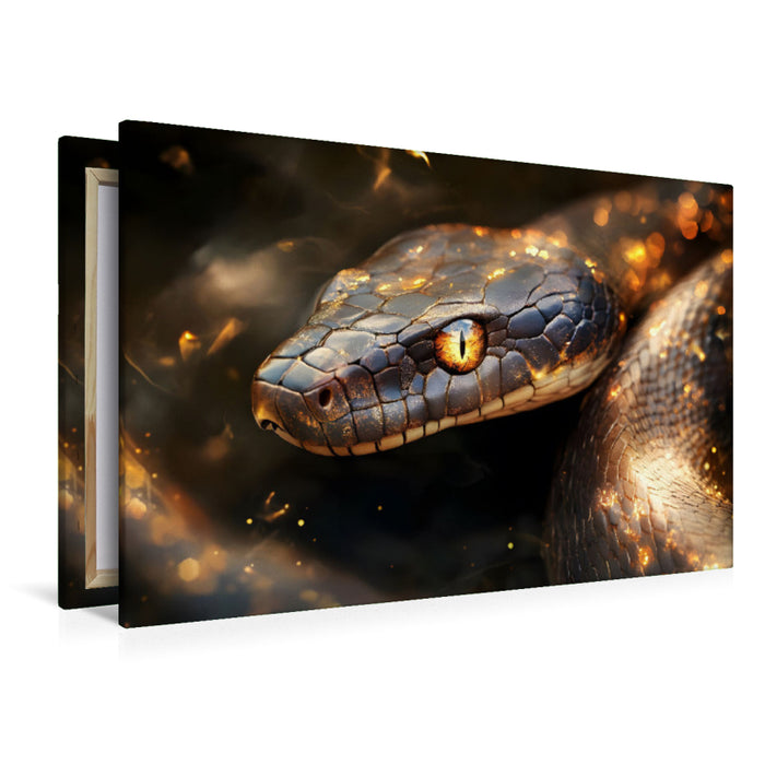 Premium Textil-Leinwand Ein Motiv aus dem Kalender "Tierische Balance"