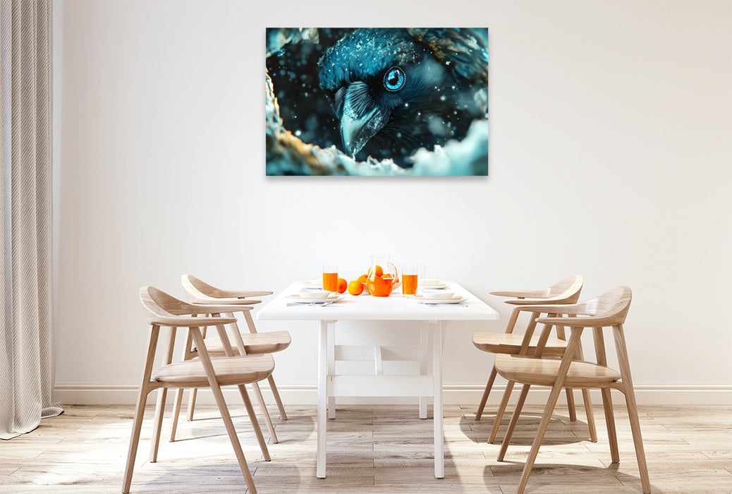 Premium Textil-Leinwand Ein Motiv aus dem Kalender "Tierische Balance"