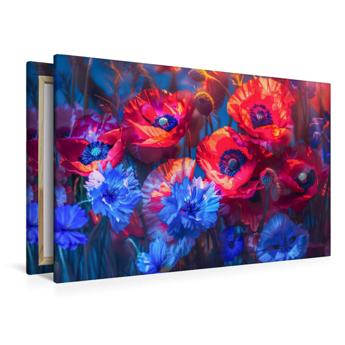 Premium Textil-Leinwand Ein Motiv aus dem Kalender Mohnträume im Licht