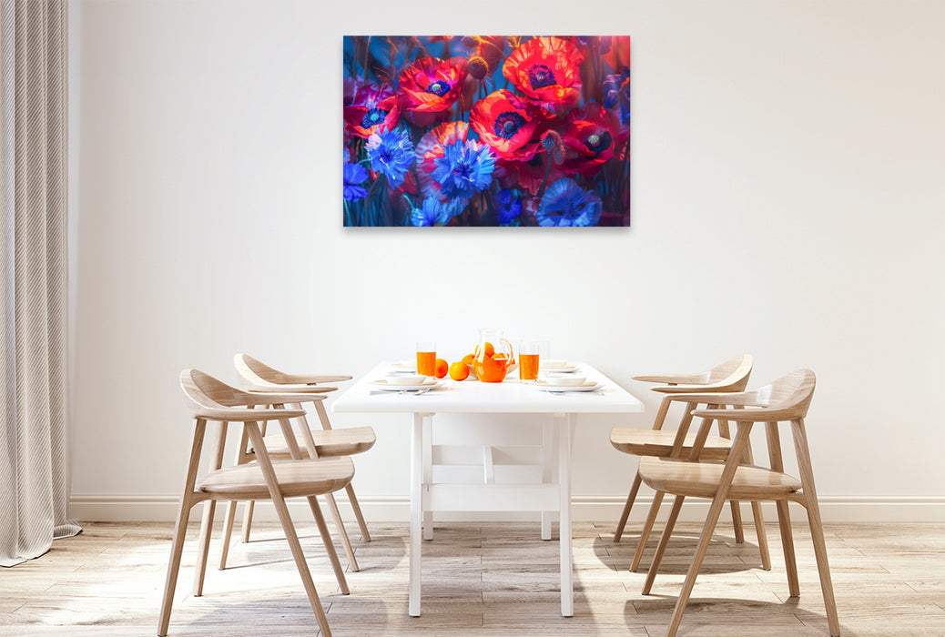 Premium Textil-Leinwand Ein Motiv aus dem Kalender Mohnträume im Licht