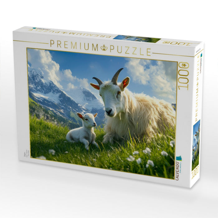 Ziegen - CALVENDO Foto-Puzzle'