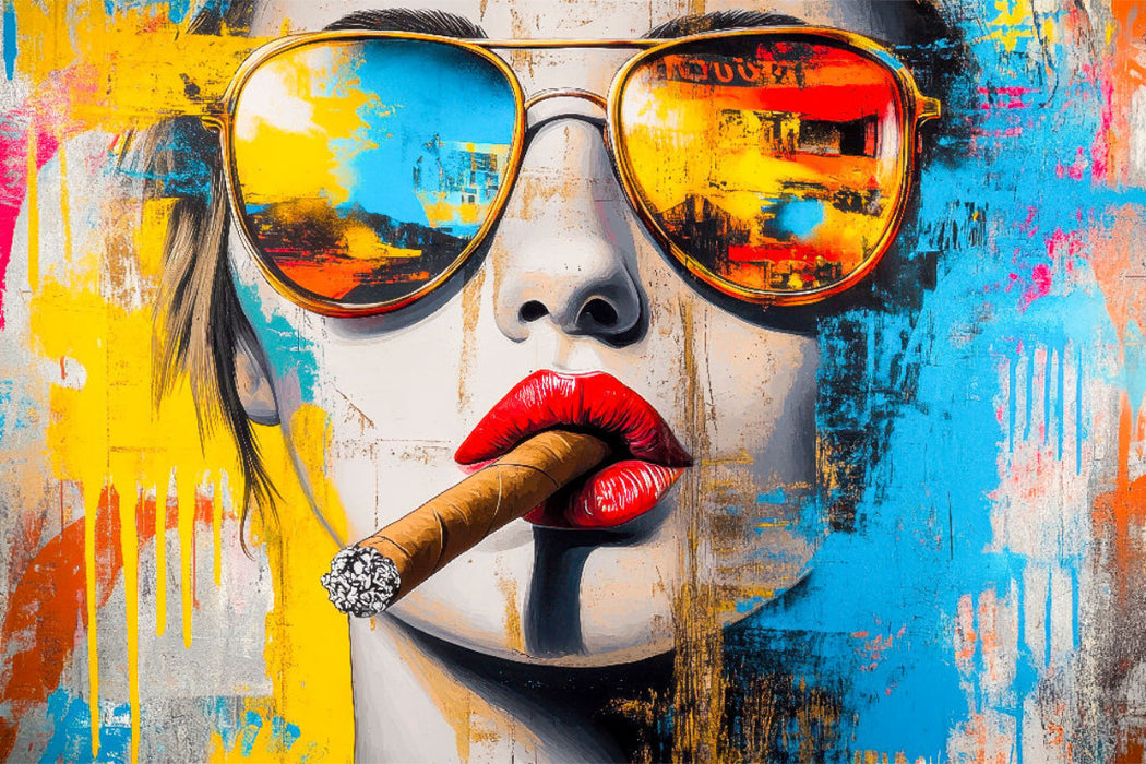 Premium Textil-Leinwand Fassadenhingucker