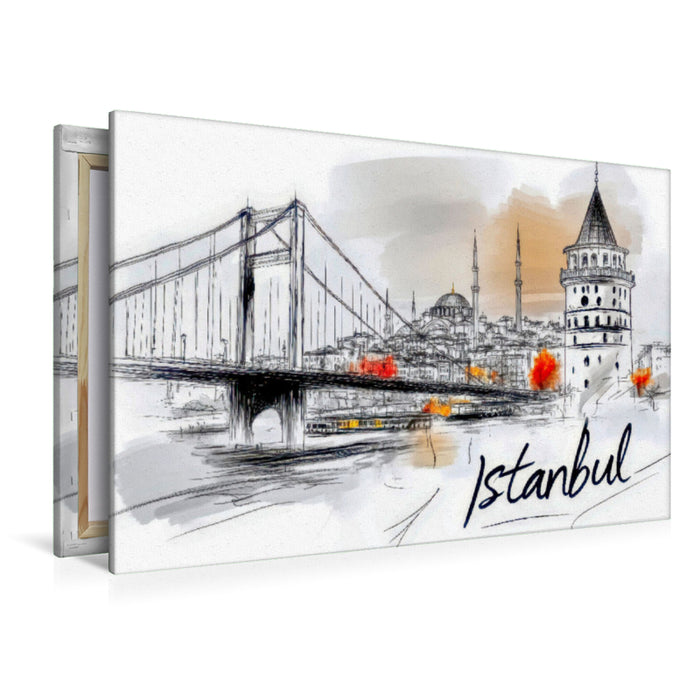 Premium Textil-Leinwand Istanbul