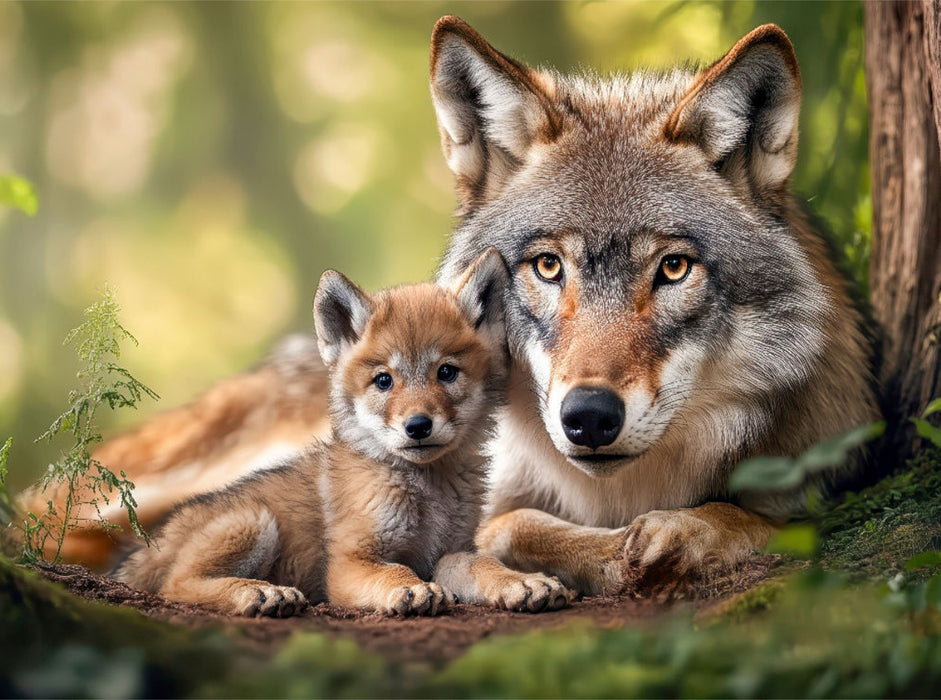 Wölfe - CALVENDO Foto-Puzzle'