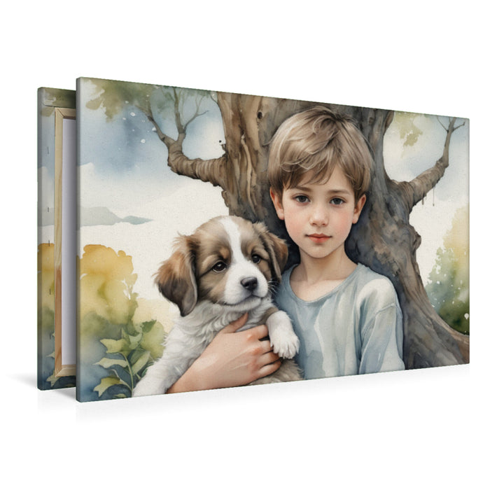 Premium Textil-Leinwand Mein bester Freund