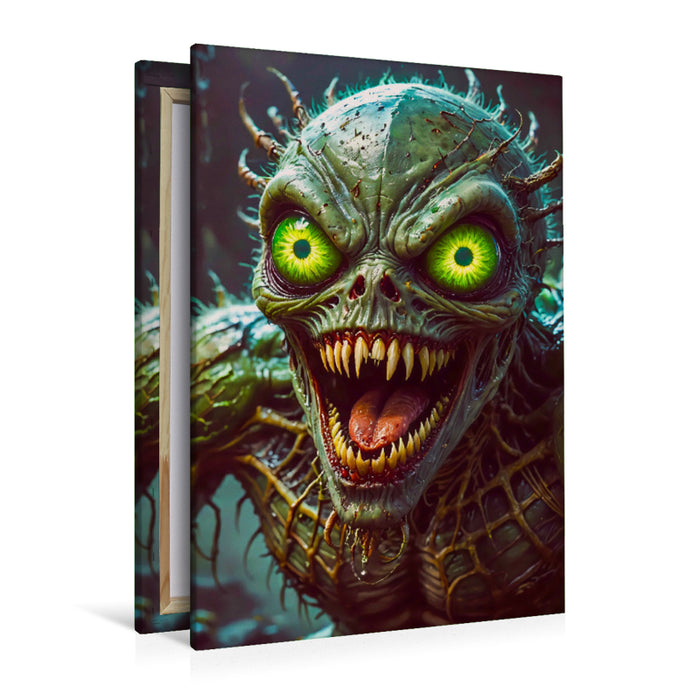 Premium Textil-Leinwand Ein Motiv aus dem Kalender Kreaturen der Dunkelheit - Insektoider Schrecken