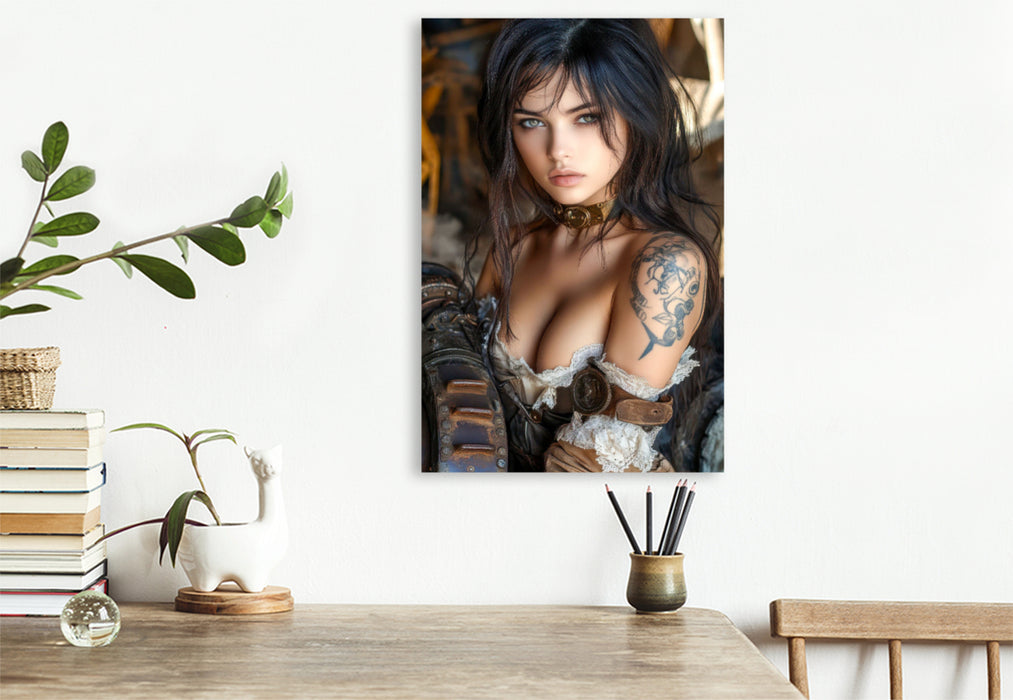 Premium Textil-Leinwand Faszinierender Körperschmuck