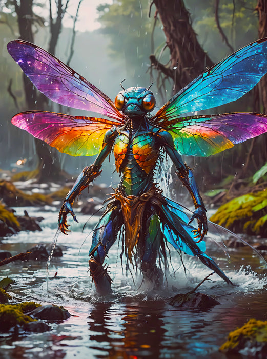 Eine menschliche Libelle - CALVENDO Foto-Puzzle'