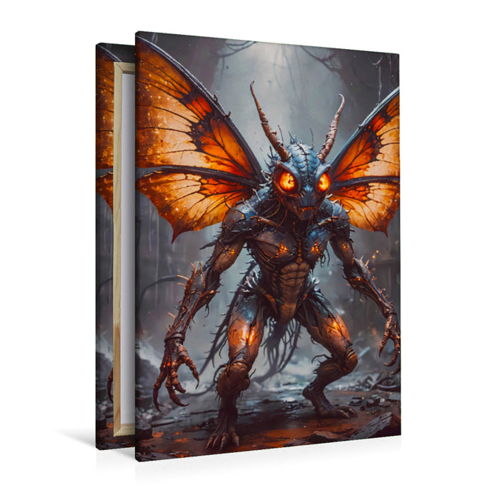 Premium Textil-Leinwand Der Mottenmann