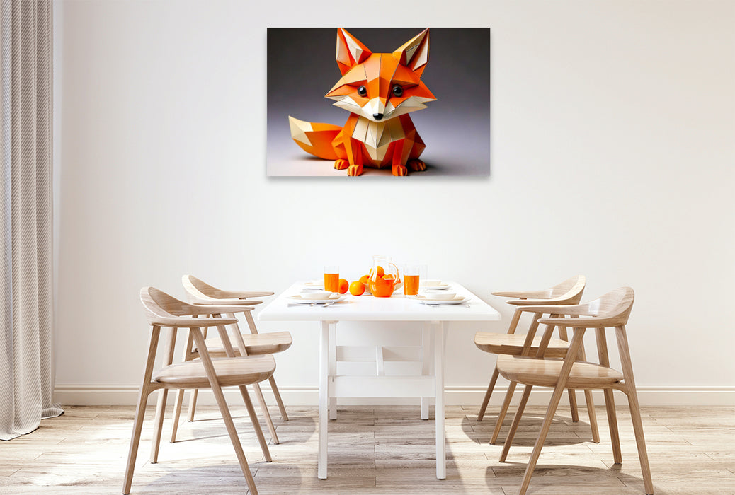 Premium Textil-Leinwand Der Fuchs
