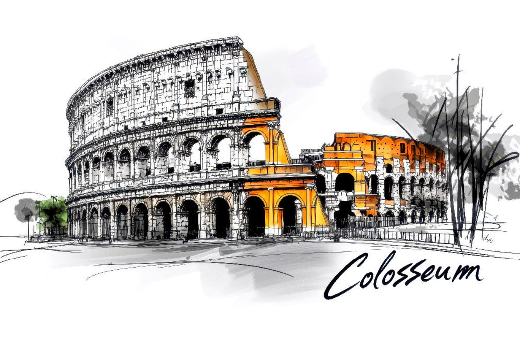 Premium Textil-Leinwand Kolosseum