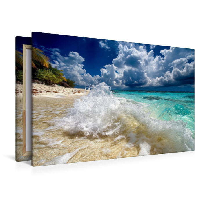 Premium Textil-Leinwand Glasklares Wasser lockt