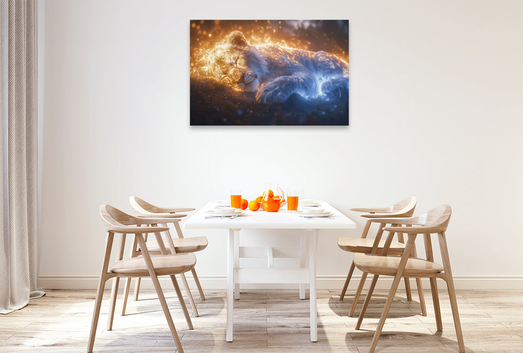 Premium Textil-Leinwand Die Macht der Wächter kennt keine Grenzen