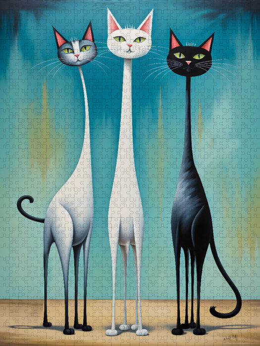 Katzen - Pretty Girls Club - CALVENDO Foto-Puzzle'