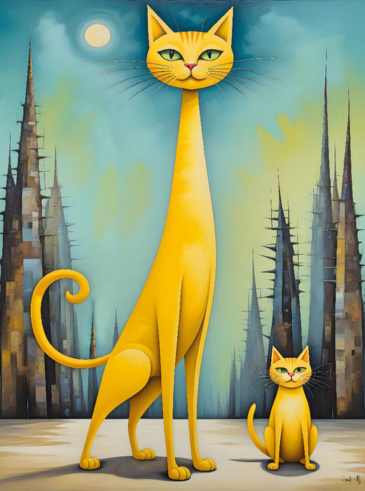 Katzen - Schnurren im Wald - CALVENDO Foto-Puzzle'