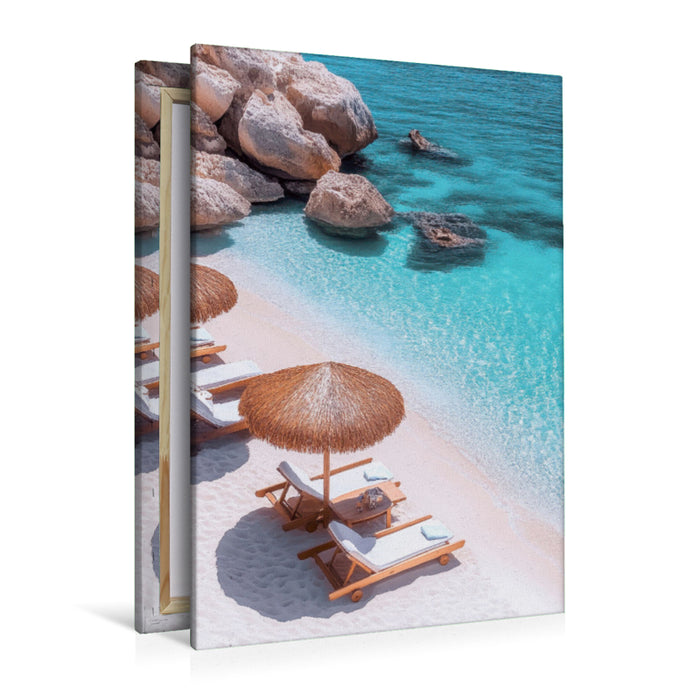 Premium Textil-Leinwand Karibik