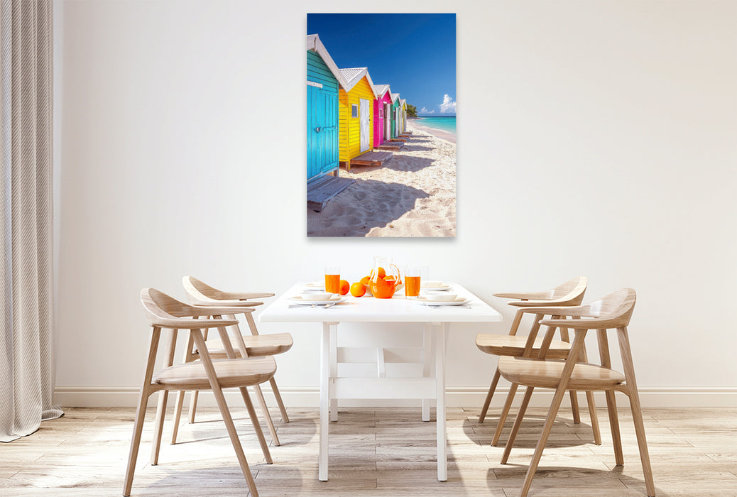 Premium Textil-Leinwand Karibik