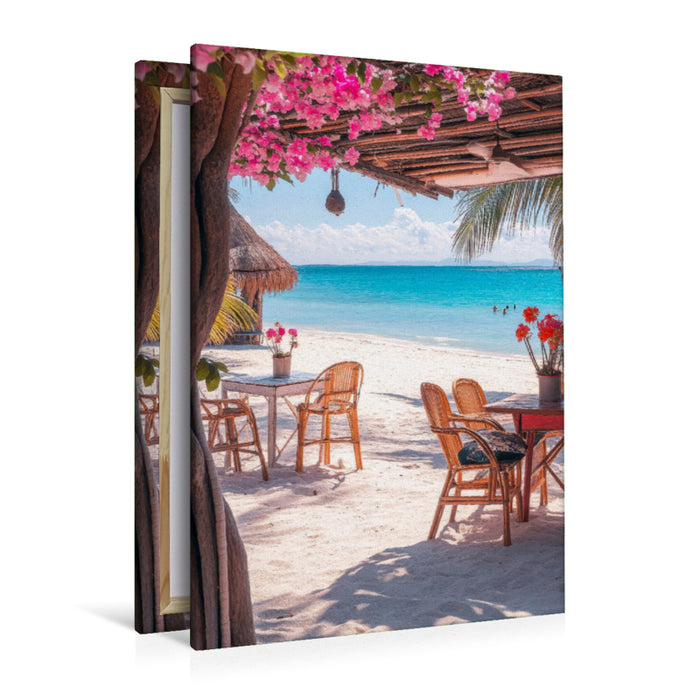 Premium Textil-Leinwand Karibik