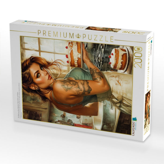 Ein Motiv aus dem Kalender Tattoo Girls und Torten - CALVENDO Foto-Puzzle'