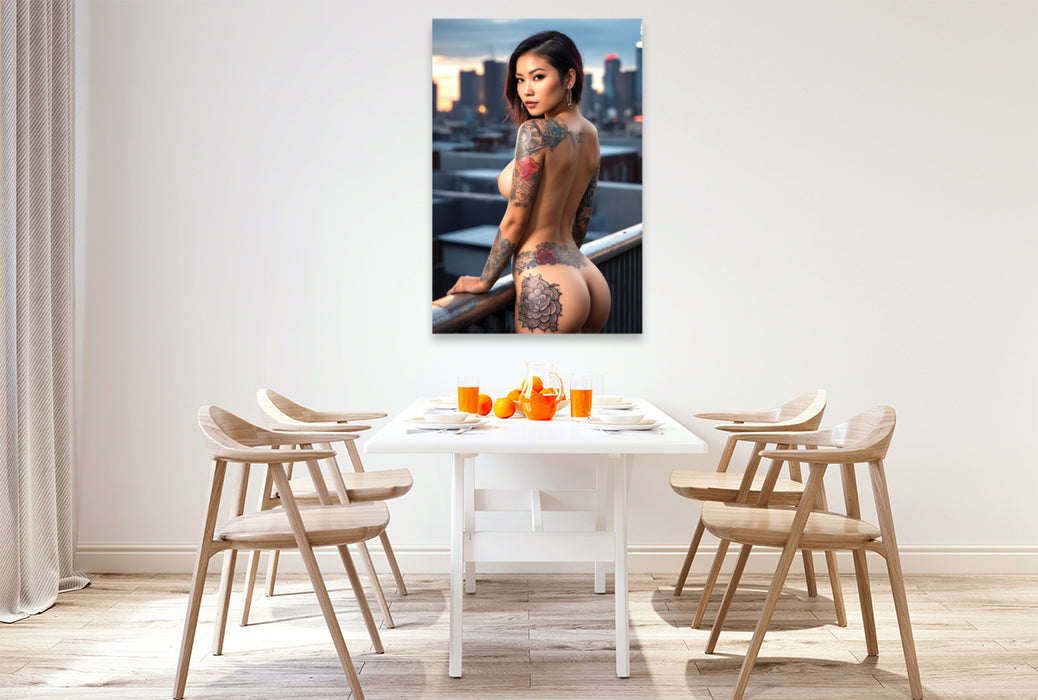 Premium Textil-Leinwand Rin – Die Geheimnisvolle