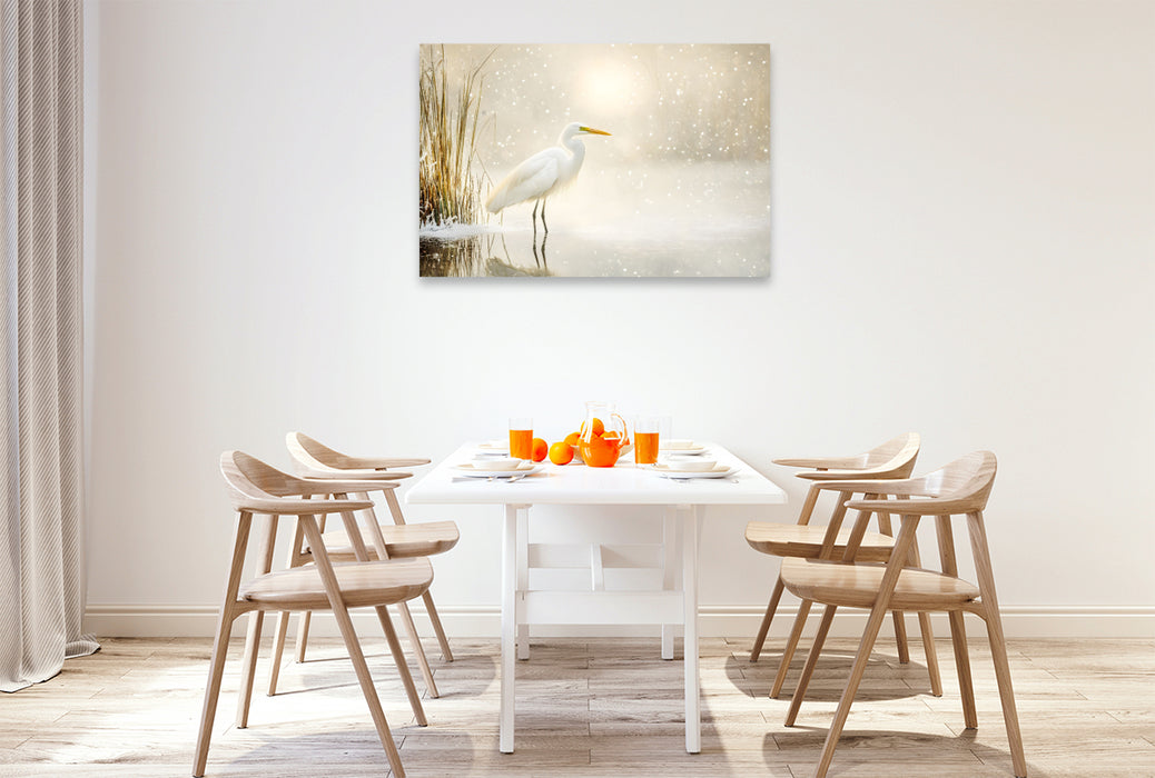 Premium Textil-Leinwand Ein Motiv aus dem Kalender "Zwischen Himmel und Wasser"