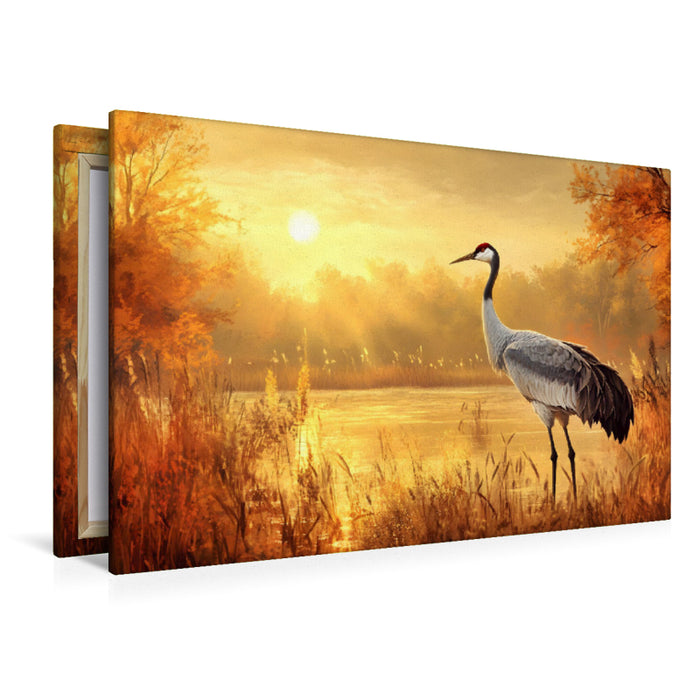 Premium Textil-Leinwand Ein Motiv aus dem Kalender "Zwischen Himmel und Wasser"