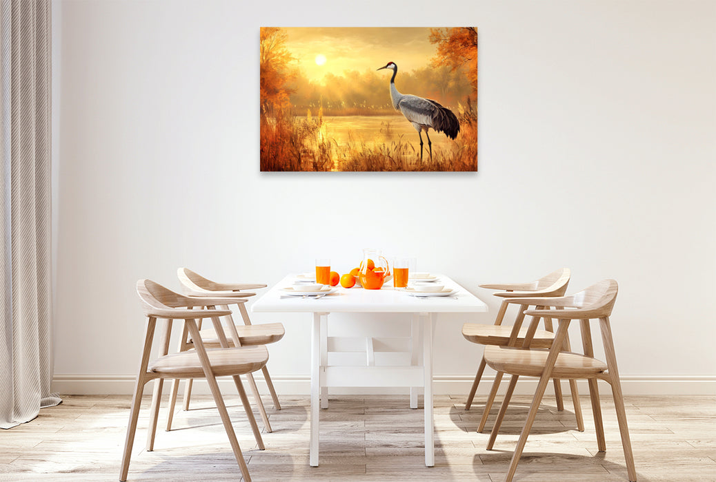 Premium Textil-Leinwand Ein Motiv aus dem Kalender "Zwischen Himmel und Wasser"