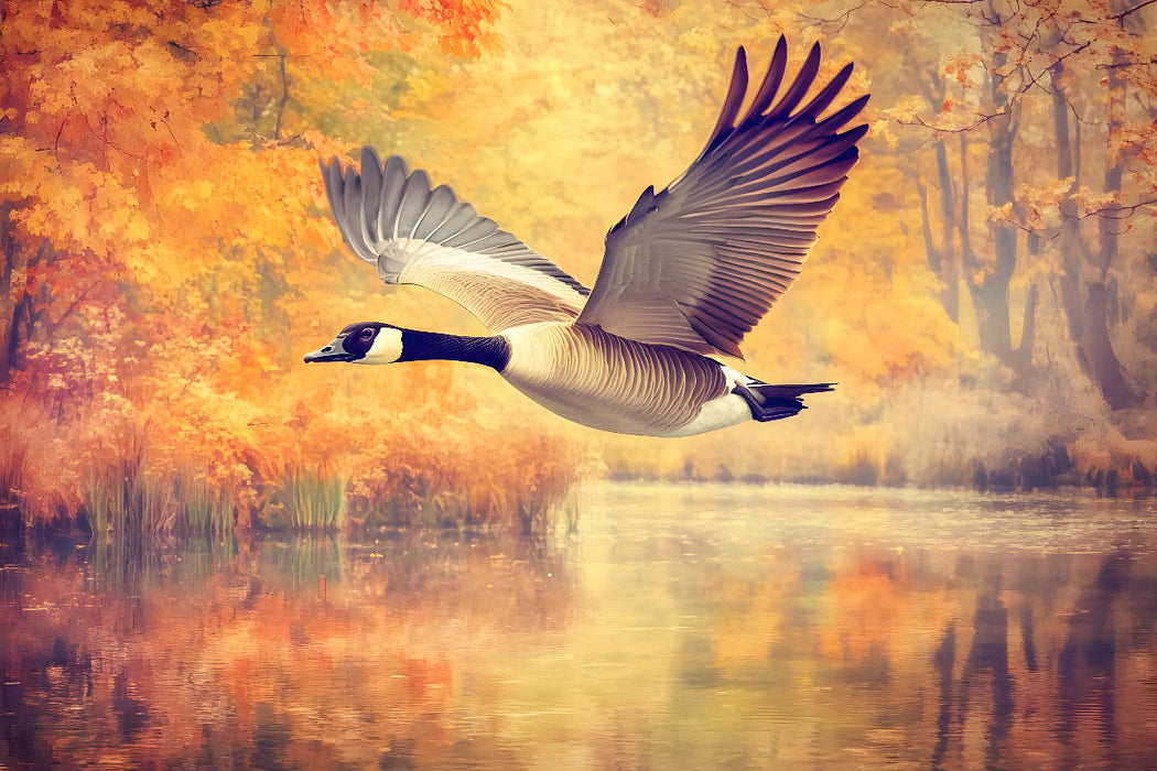 Premium Textil-Leinwand Ein Motiv aus dem Kalender "Zwischen Himmel und Wasser"