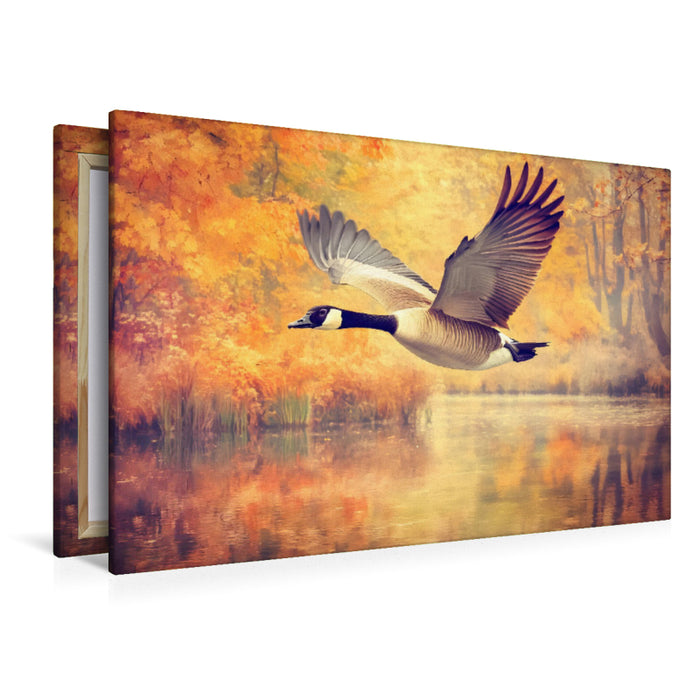 Premium Textil-Leinwand Ein Motiv aus dem Kalender "Zwischen Himmel und Wasser"