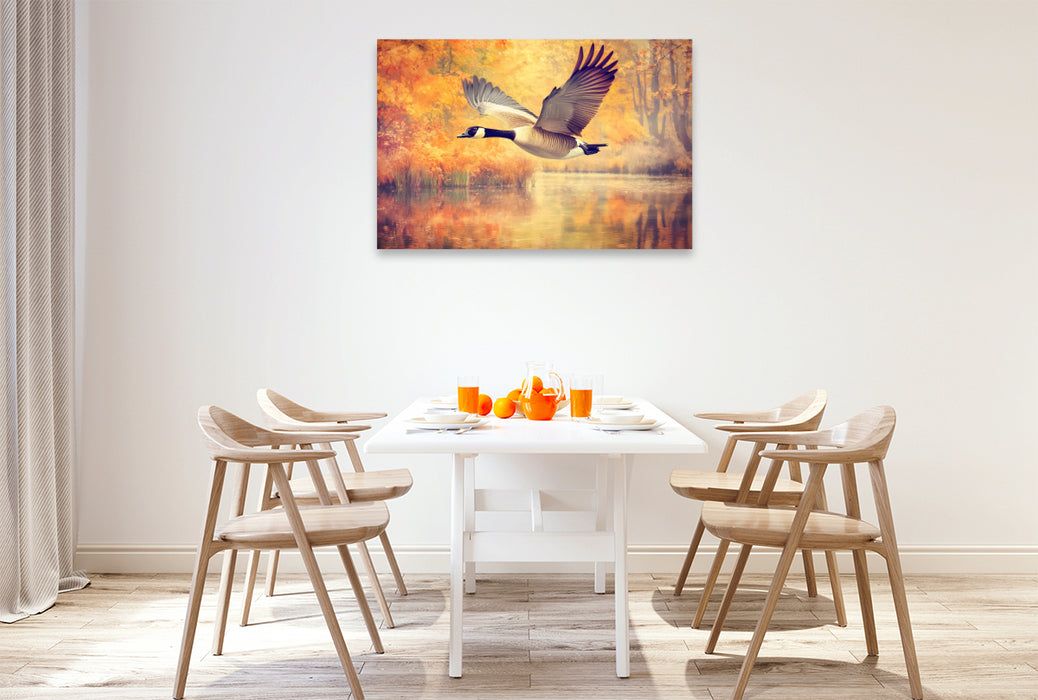 Premium Textil-Leinwand Ein Motiv aus dem Kalender "Zwischen Himmel und Wasser"