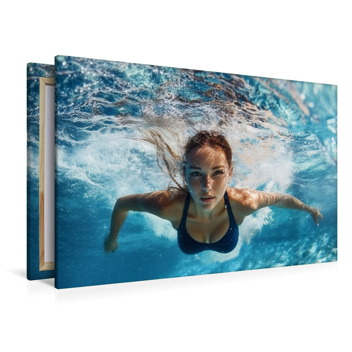 Premium Textil-Leinwand Mystic Waves