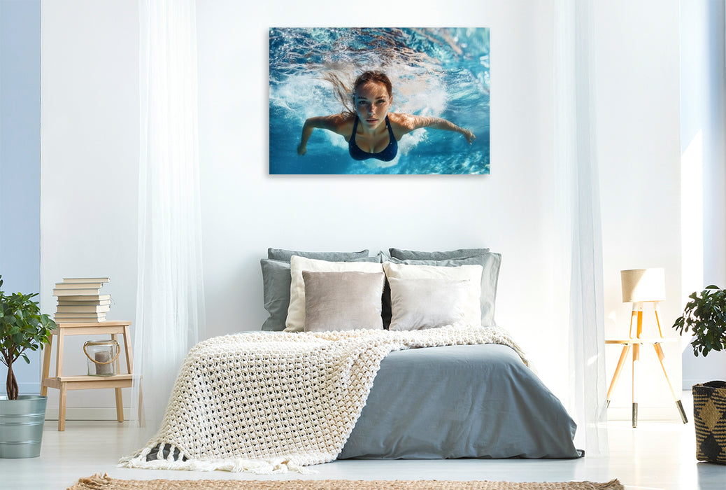 Premium Textil-Leinwand Mystic Waves