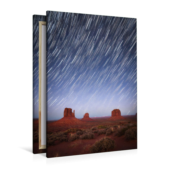 Premium Textil-Leinwand Monument Valley
