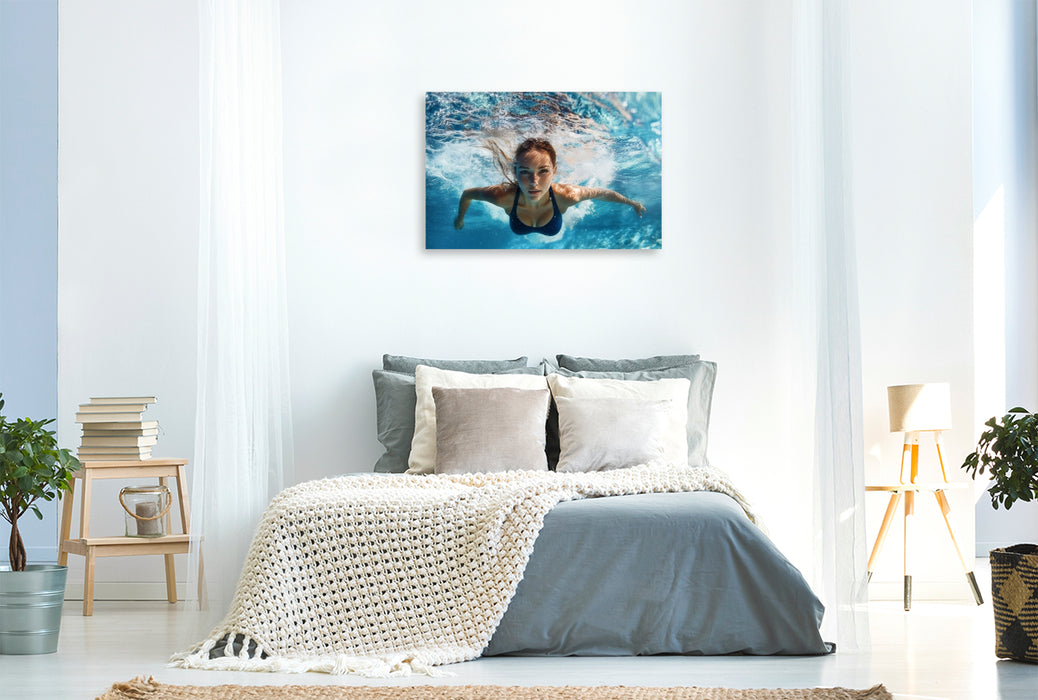 Premium Textil-Leinwand Mystic Waves