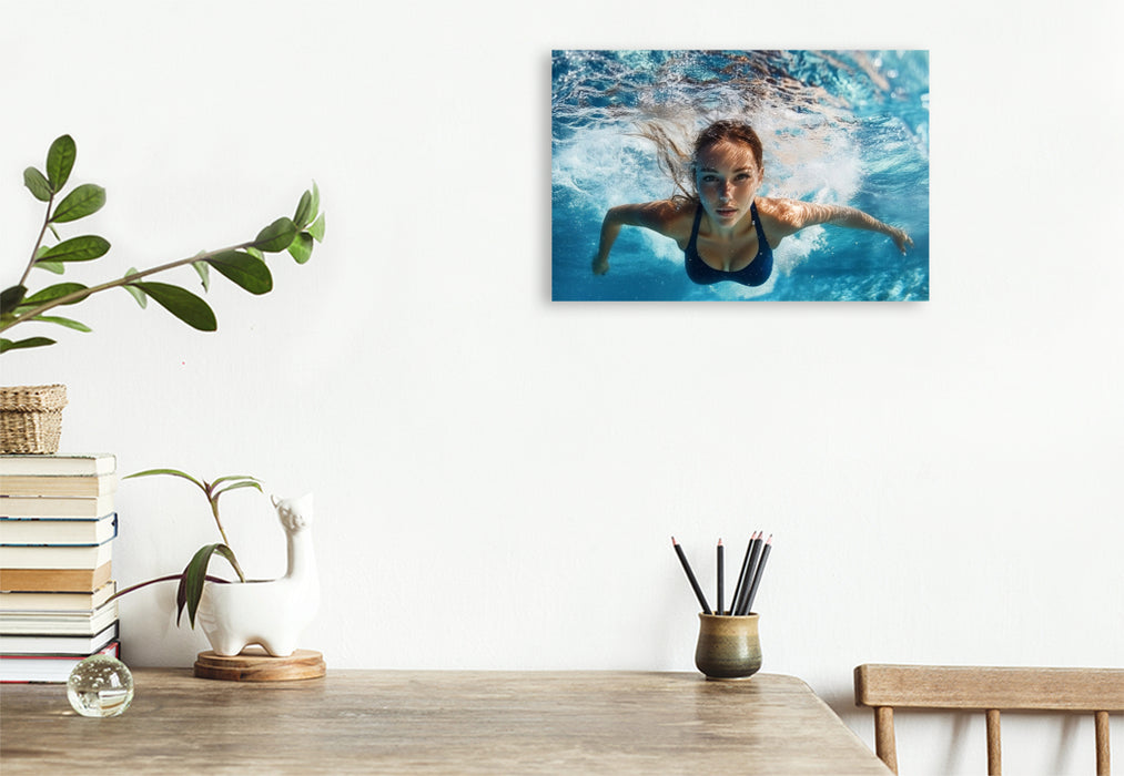Premium Textil-Leinwand Mystic Waves