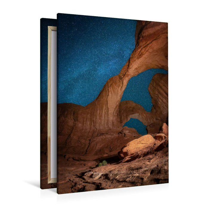 Premium Textil-Leinwand Double Arch