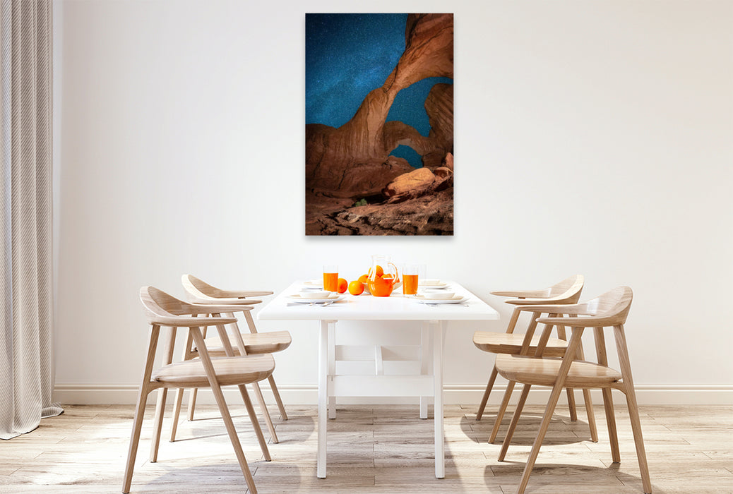 Premium Textil-Leinwand Double Arch