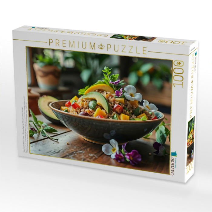 Superfood trifft auf Kunst – Quinoa-Salat als HD-Leinwand & Puzzle! - CALVENDO Foto-Puzzle'