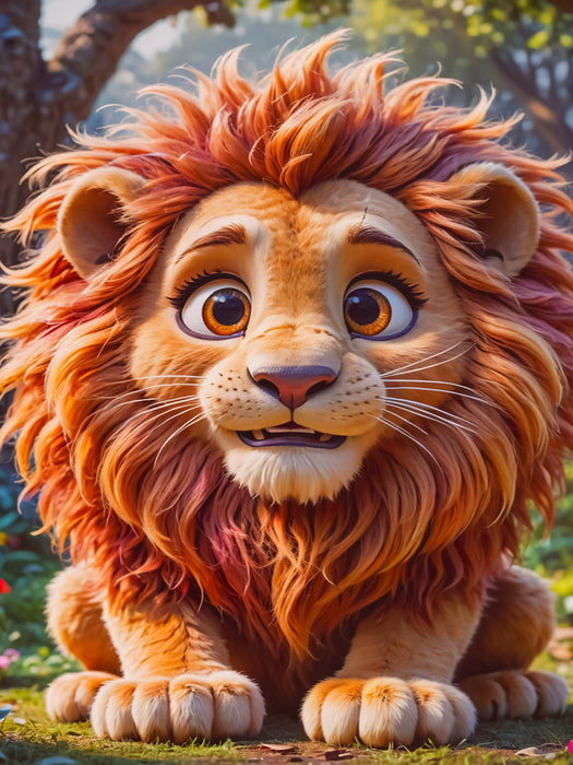 Der Löwe - CALVENDO Foto-Puzzle'