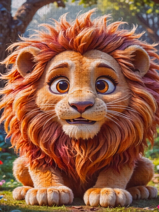 Der Löwe - CALVENDO Foto-Puzzle'