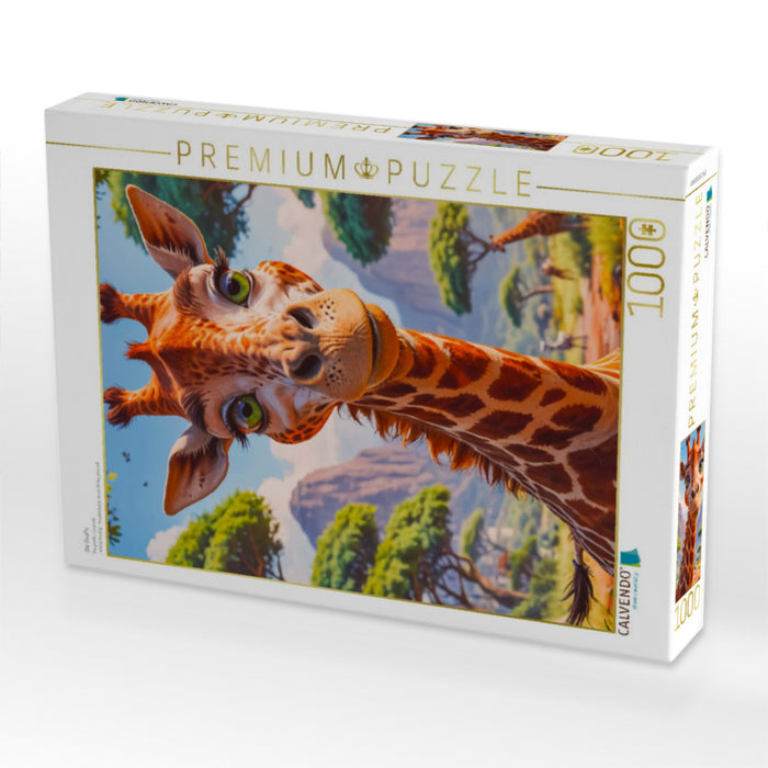 Die Giraffe - CALVENDO Foto-Puzzle'